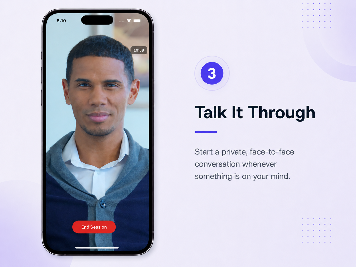 MMHP mobile AI companion conversation